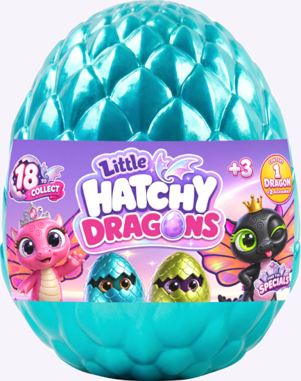 Metallic surprise egg with provisional sleeve